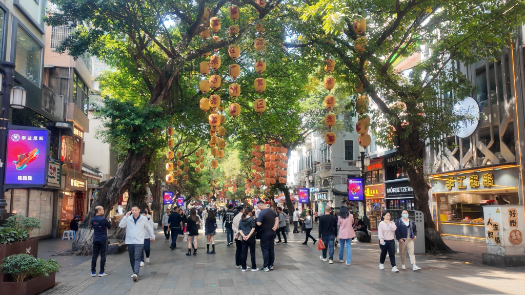 Beijing Road Guangzhou pedestrian street shopping crowds China things to do
