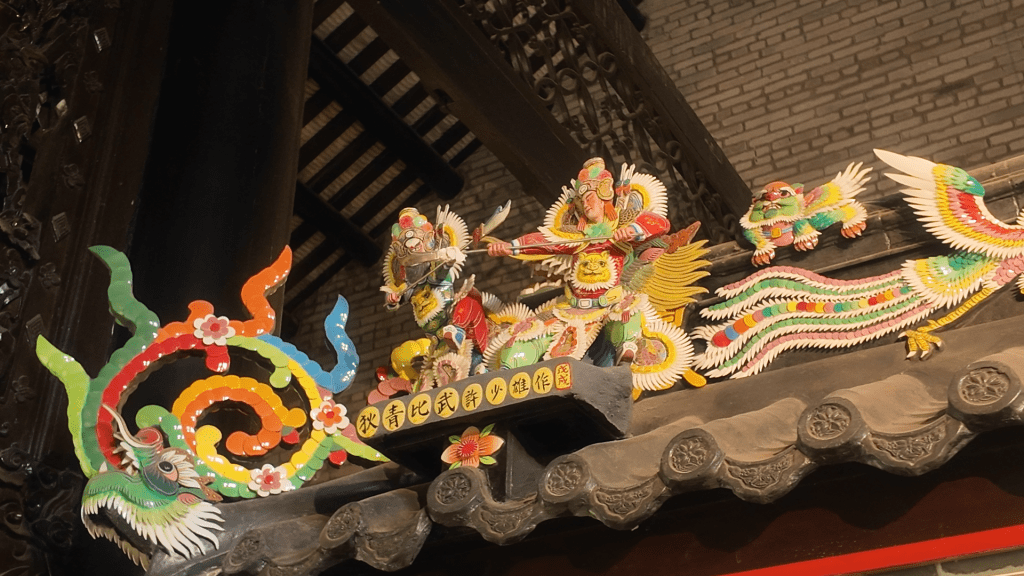 Chen Clan Ancestral Hall Guangzhou ceramic roof decorations Lingnan folk art China