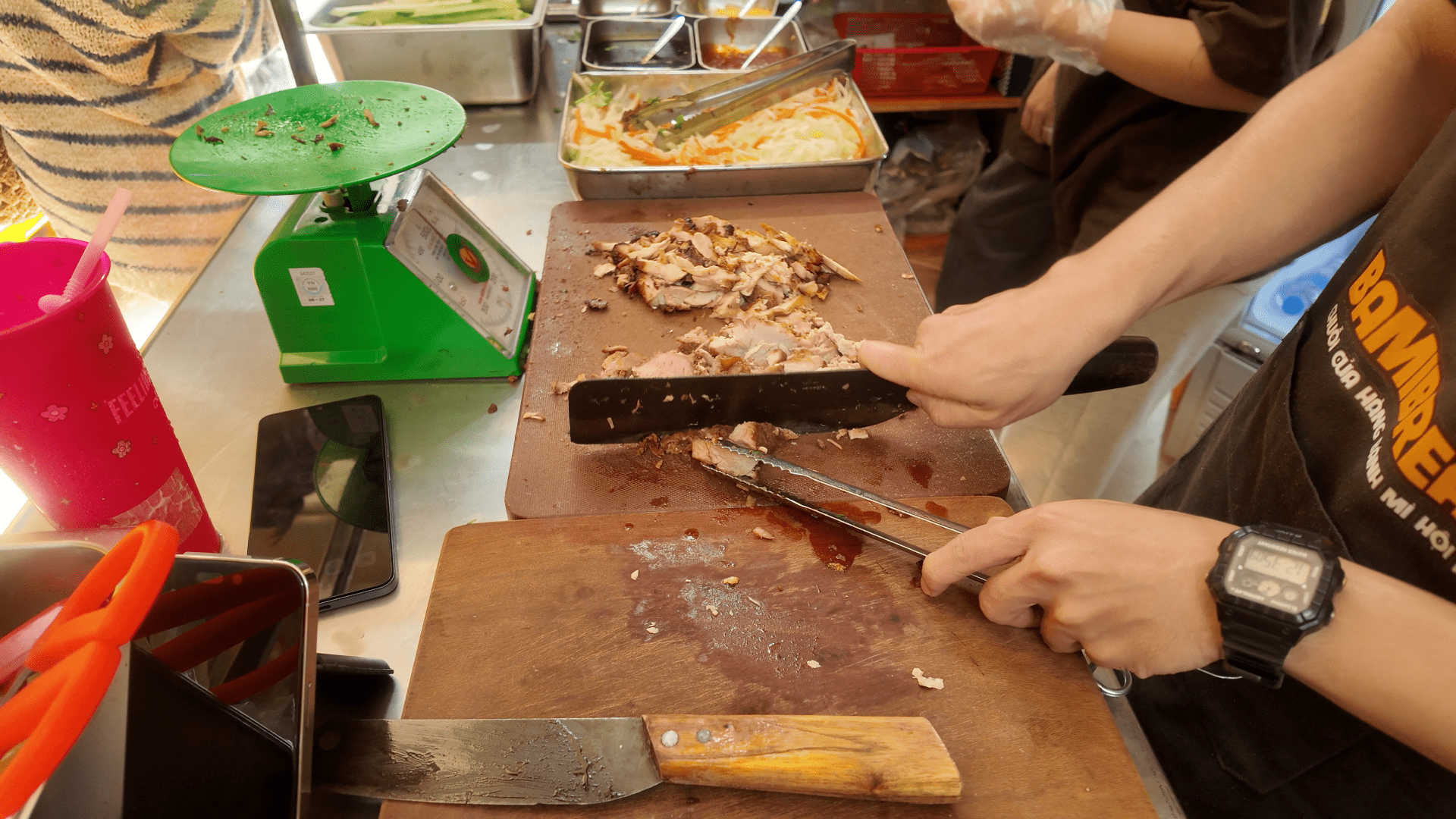 Banh mi chicken chashu Hanoi old quarter