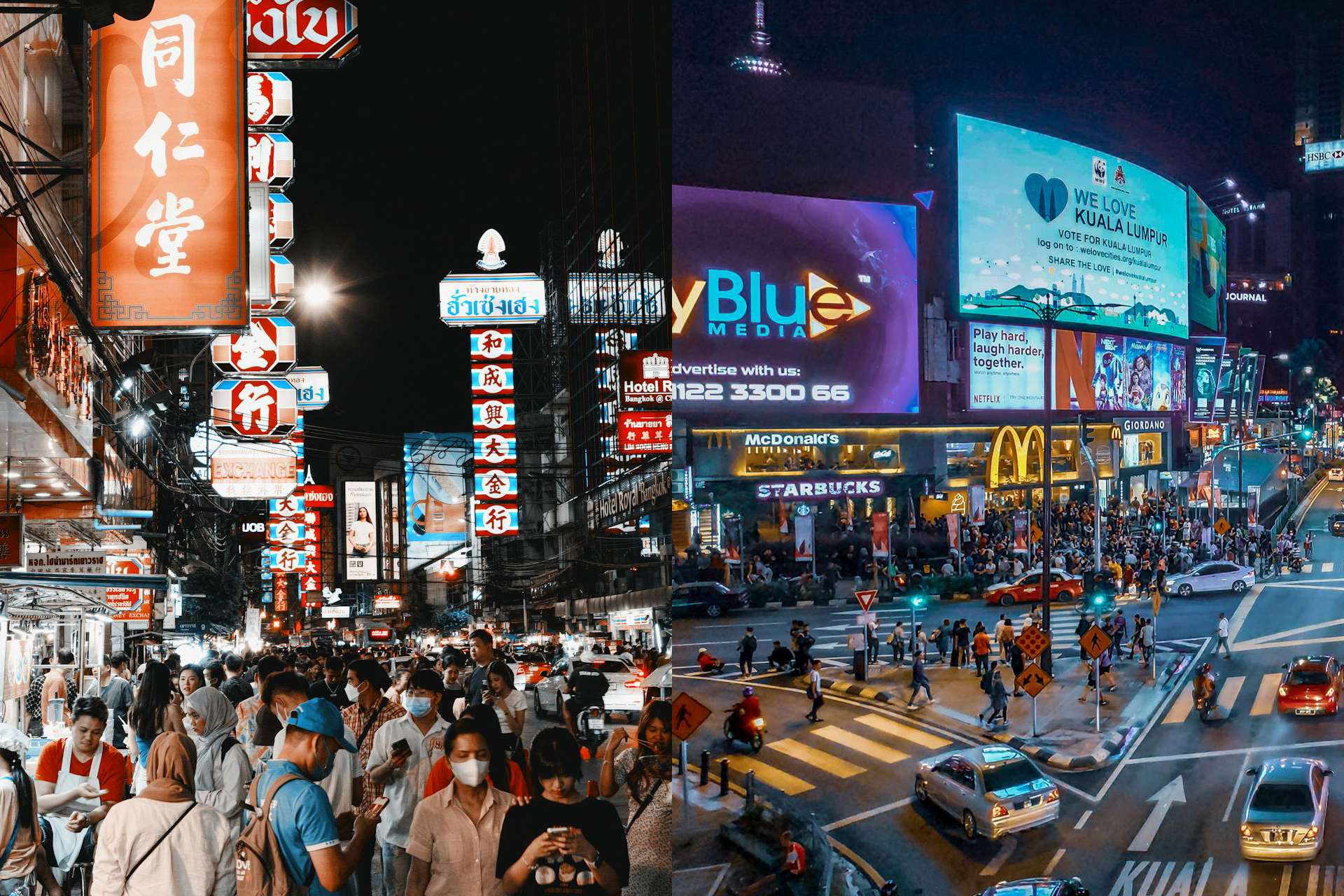 Bangkok vs Kuala Lumpur comparison digital nomad Thailand Malaysia