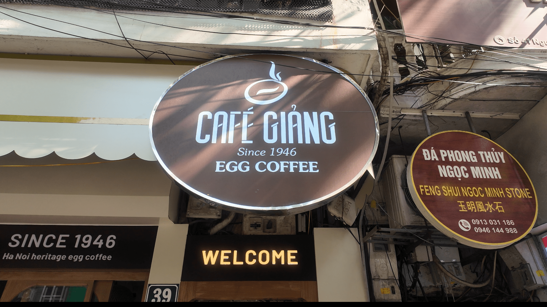 Cafe Giang egg coffee Hanoi original