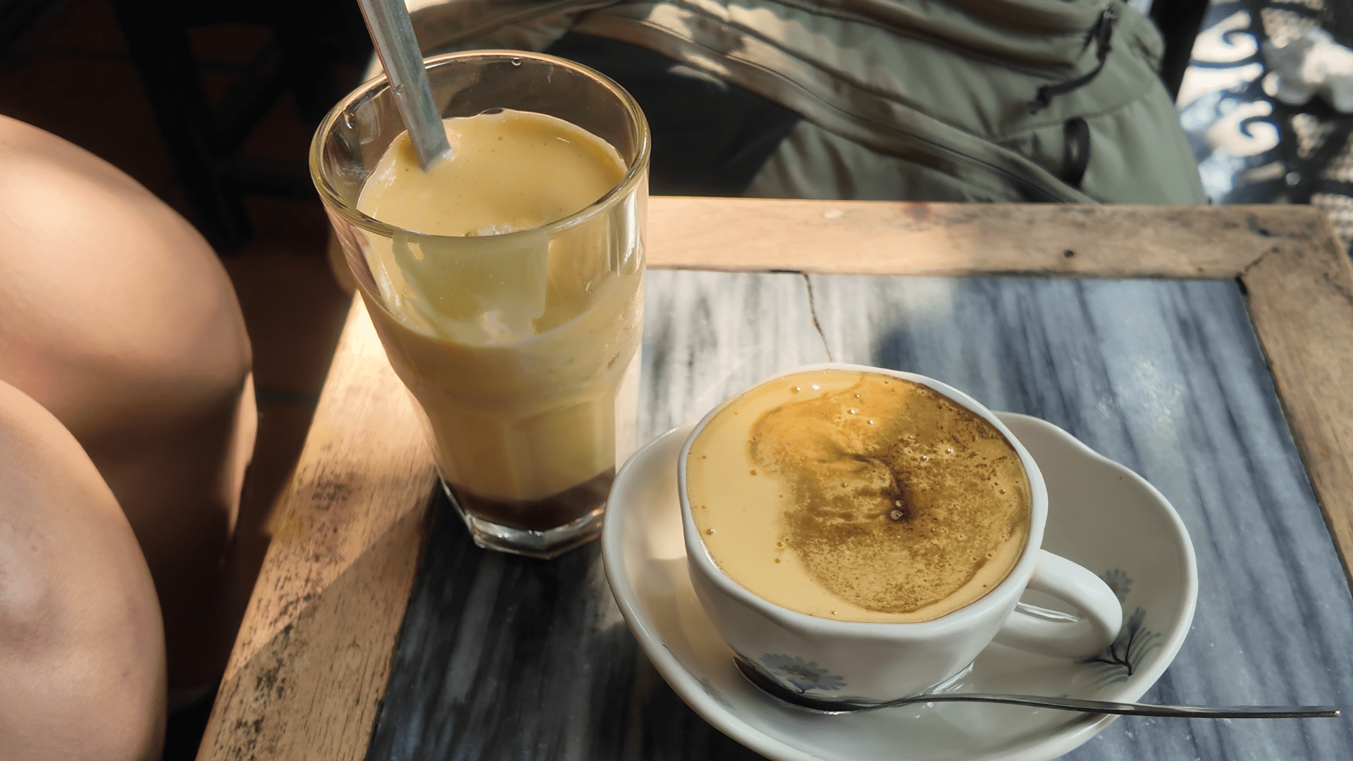Egg coffee cold version Hanoi