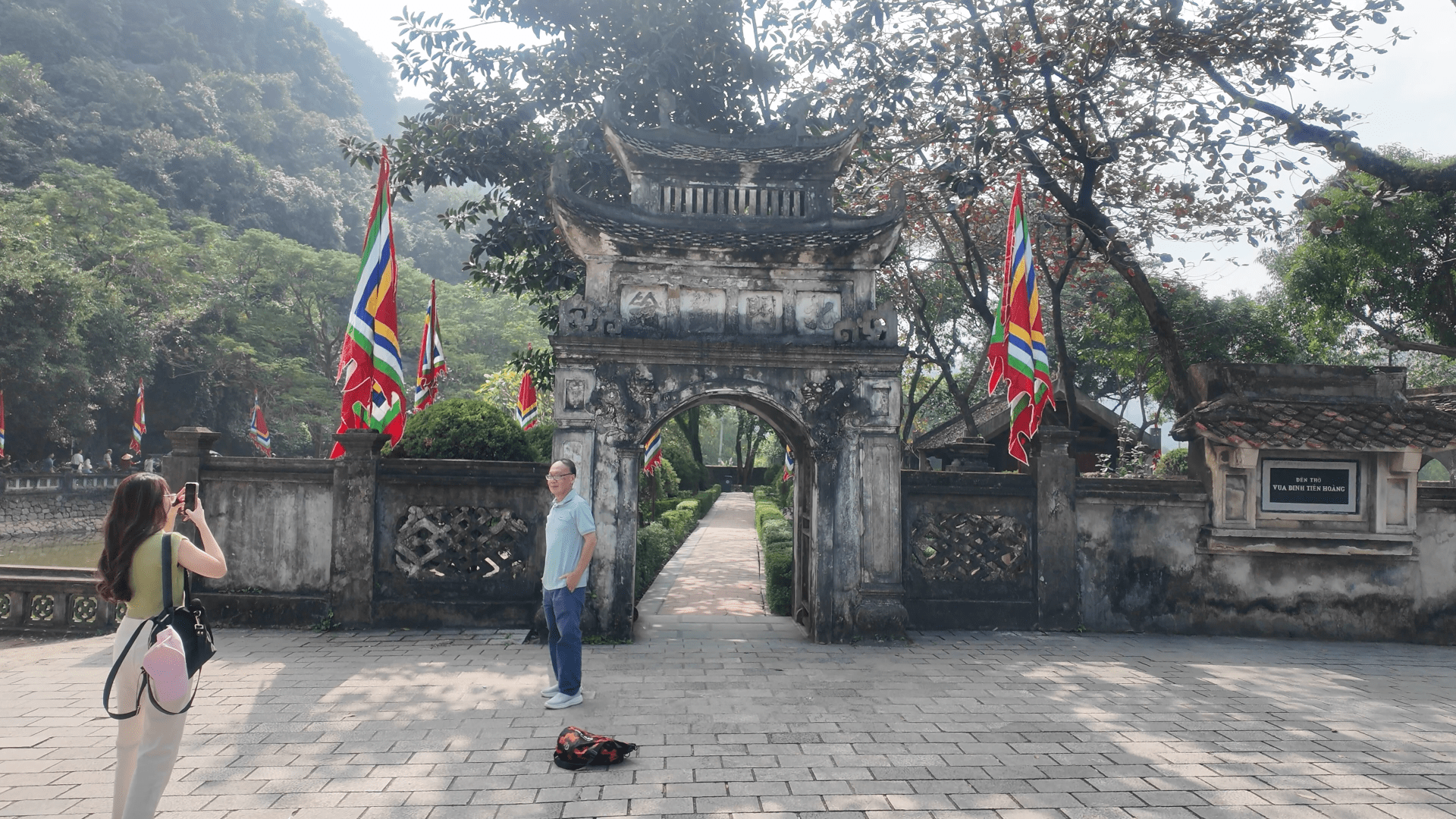 Hoa Lu temple grounds Ninh Binh Vietnam tour 2 days itinerary
