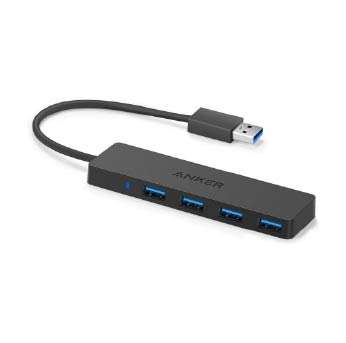 Anker 4 port USB 3.0 hub travel