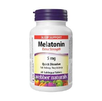 Webber Naturals melatonin 5mg sleep jet lag