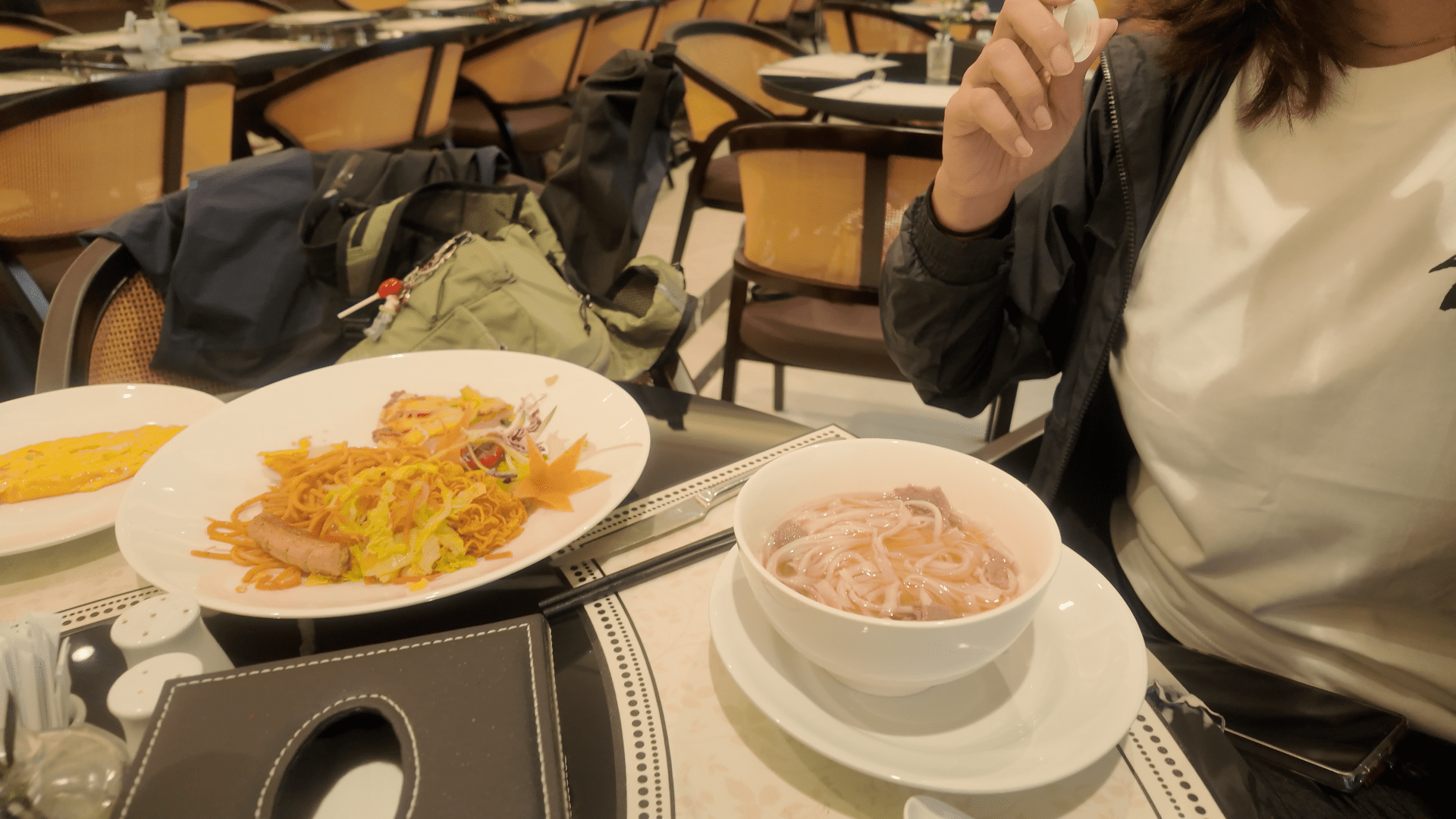 Diana cruise breakfast morning Lan Ha Bay Vietnam