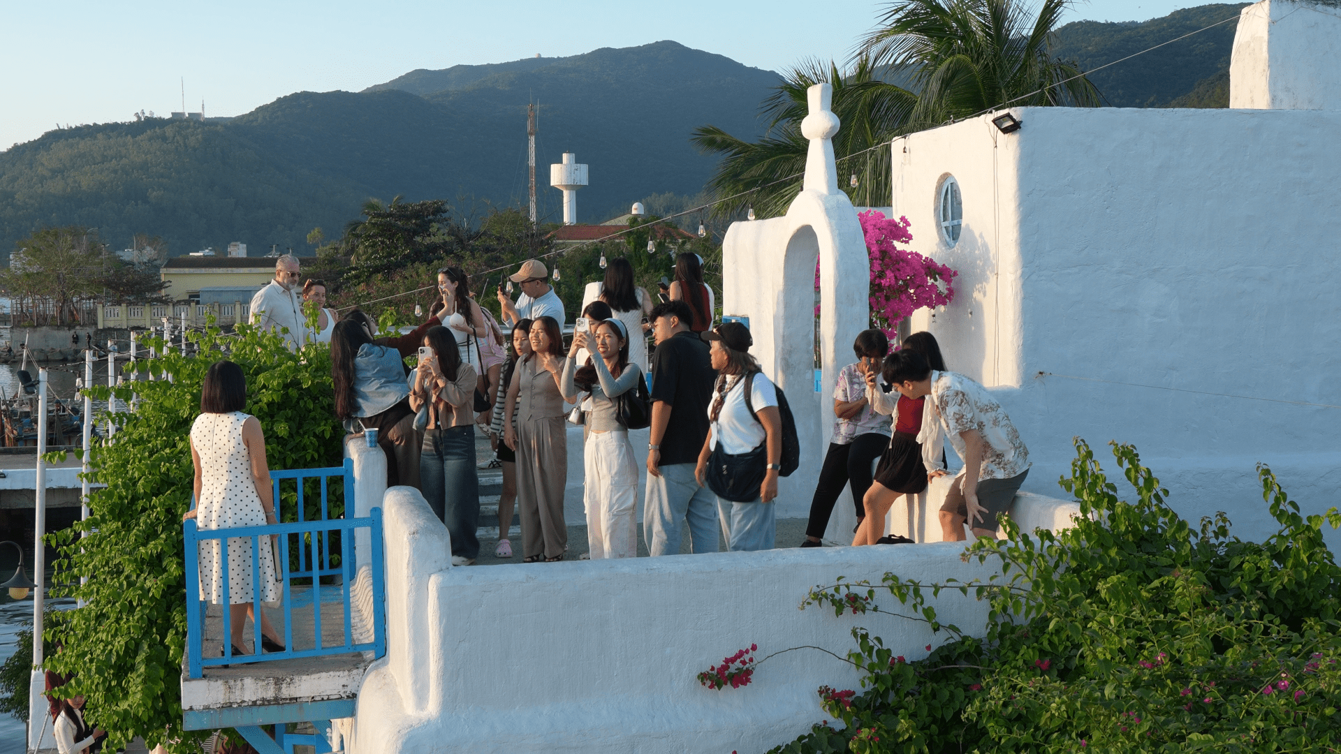 Son Tra Marina Da Nang white walls blue accents