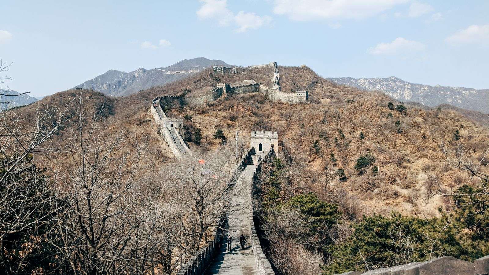 The Great Wall of China winding over green hills, a classic 10-day China itinerary stop